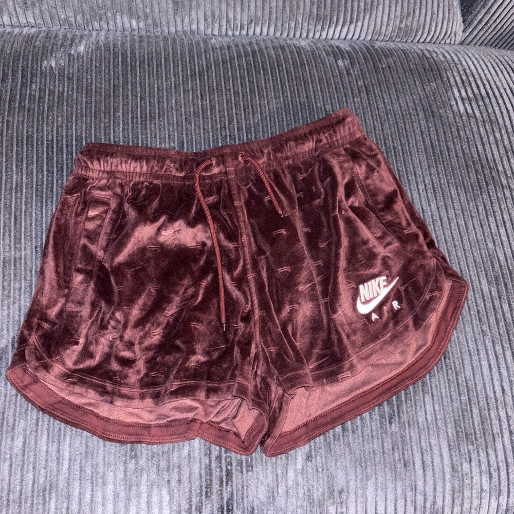 Nike Air Maroon Velvet Shorts